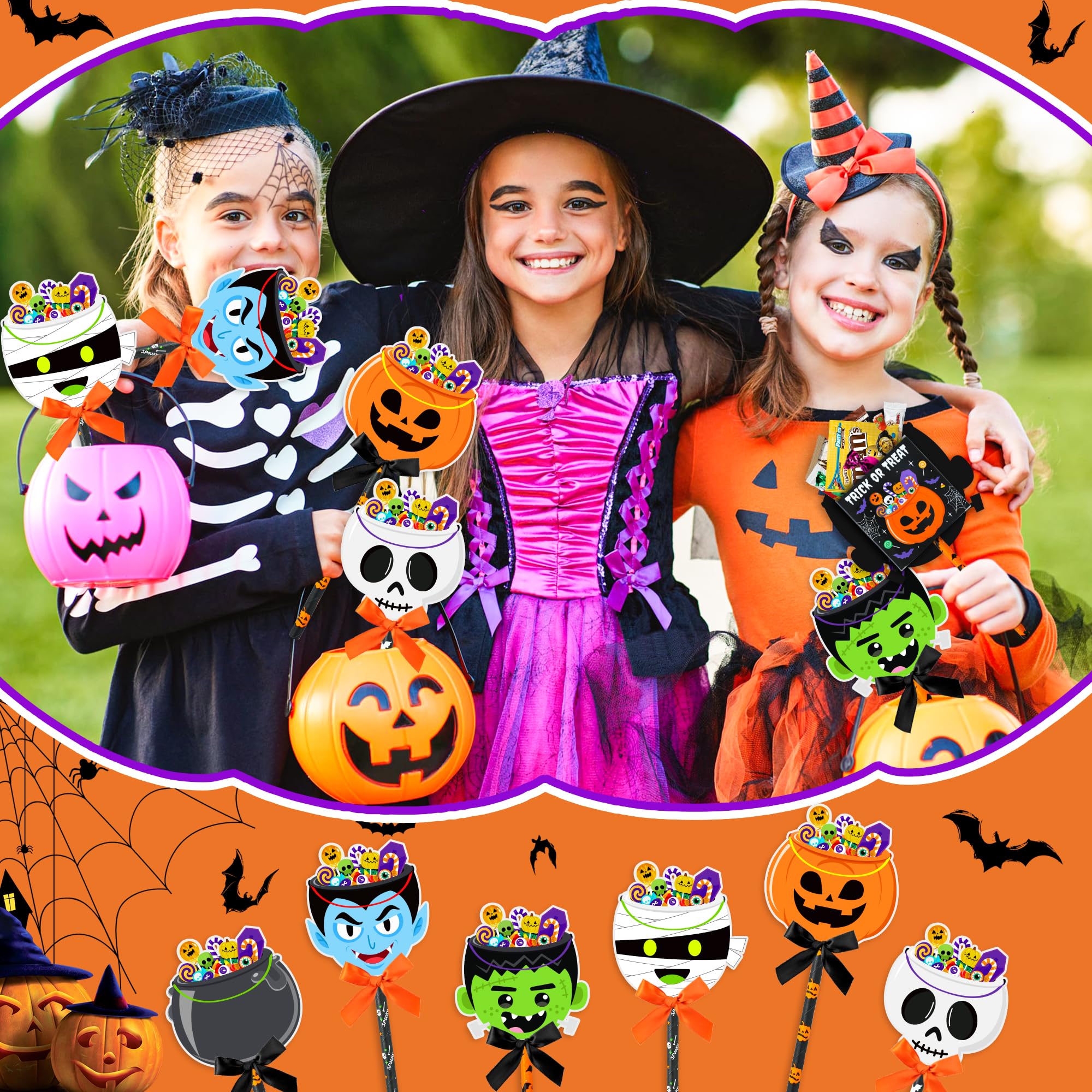 Halloween Party Favor Bags - 30 Pack Bulk Goodie Bags for Trick or Treat, Classroom Prizes & Birthday Party Favors - Perfect for Halloween Events, School Rewards & Candy Giveaways