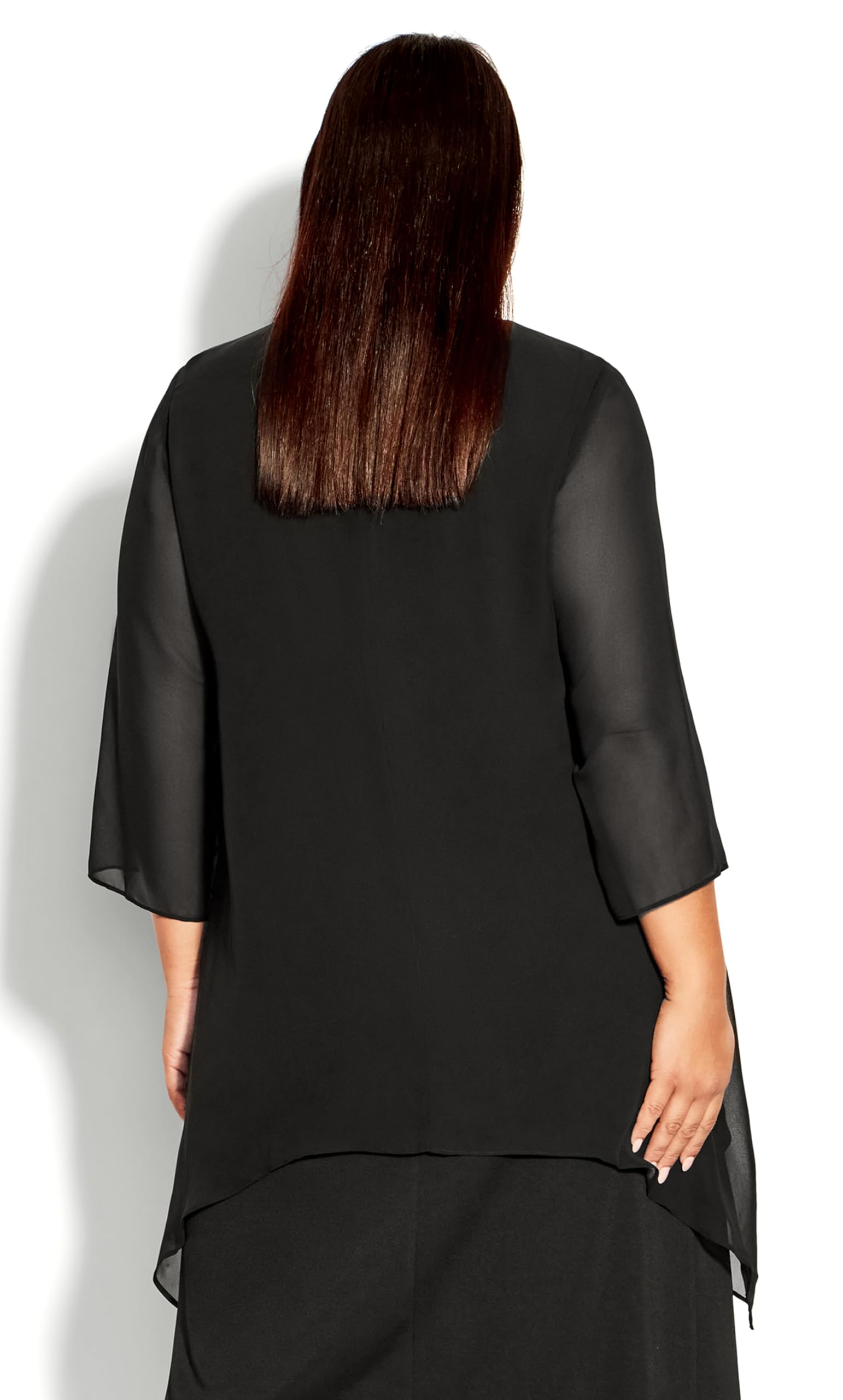 Plus Size Women's Layered Top - Hanna Floral Blouse for Casual Wear & Office Outfits | Comfortable & Stylish Tunic Shirt