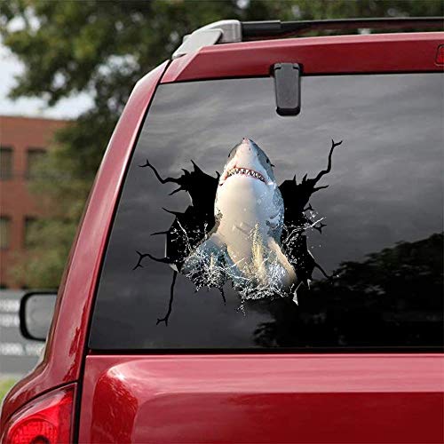 Realistic Shark Car Decals Pack of 2 - 12