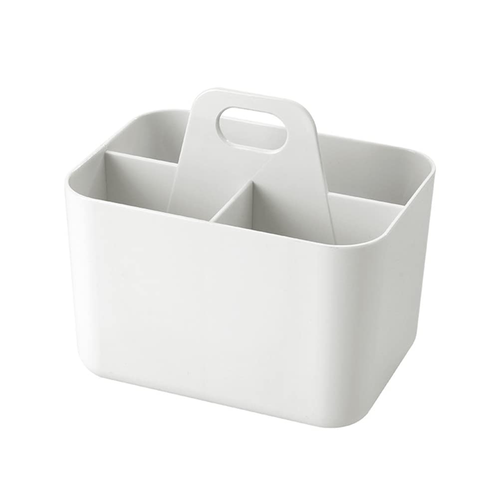 3-Compartment Plastic Shower Caddy - Portable Bathroom Storage Organizer for Shampoo, Soap & Toiletries | Dorm, Shelf & Cabinet Organizer | Perfect for College, Travel & Home Use