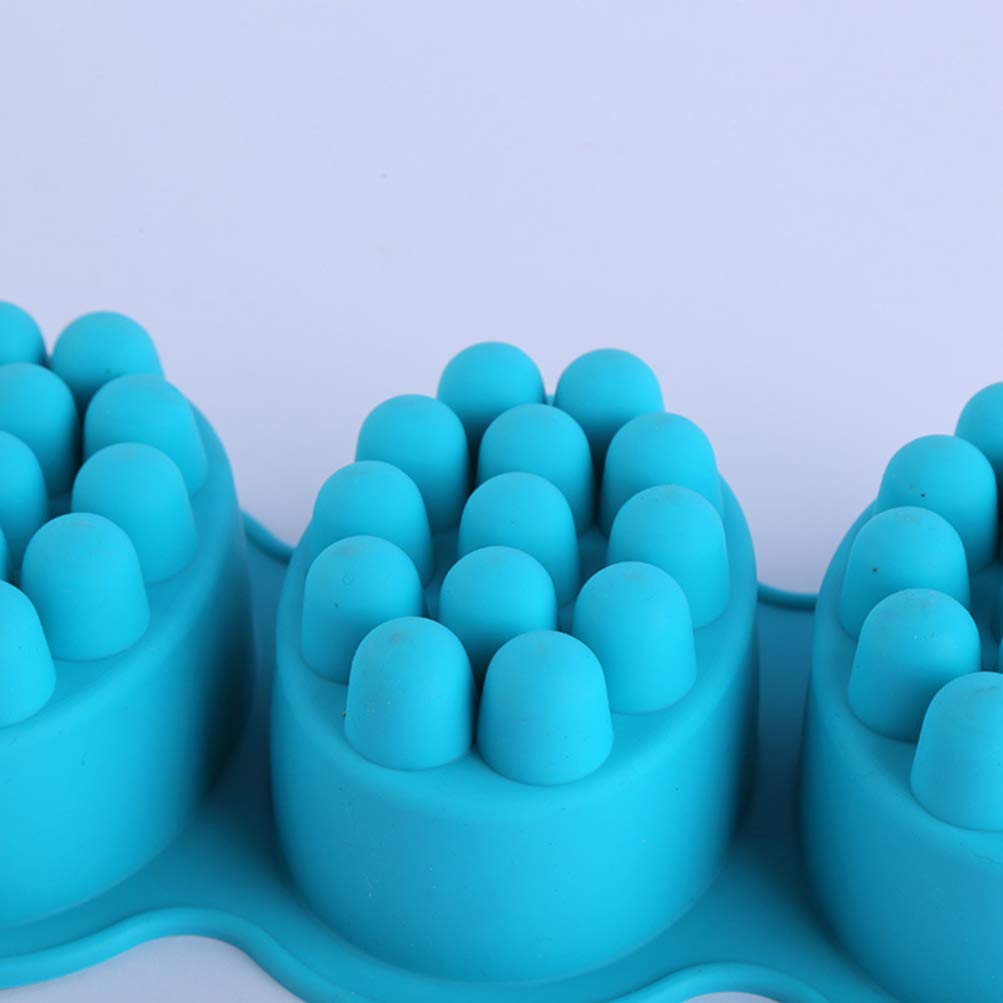 2-Piece Silicone Chocolate Mold Set for Soap Making, Gummy Candy, Fondant & Massage Bars - 4-Cavity 3D Bee & Brush Design - Perfect for DIY Handmade Soaps, Cake Decorating & Craft Projects
