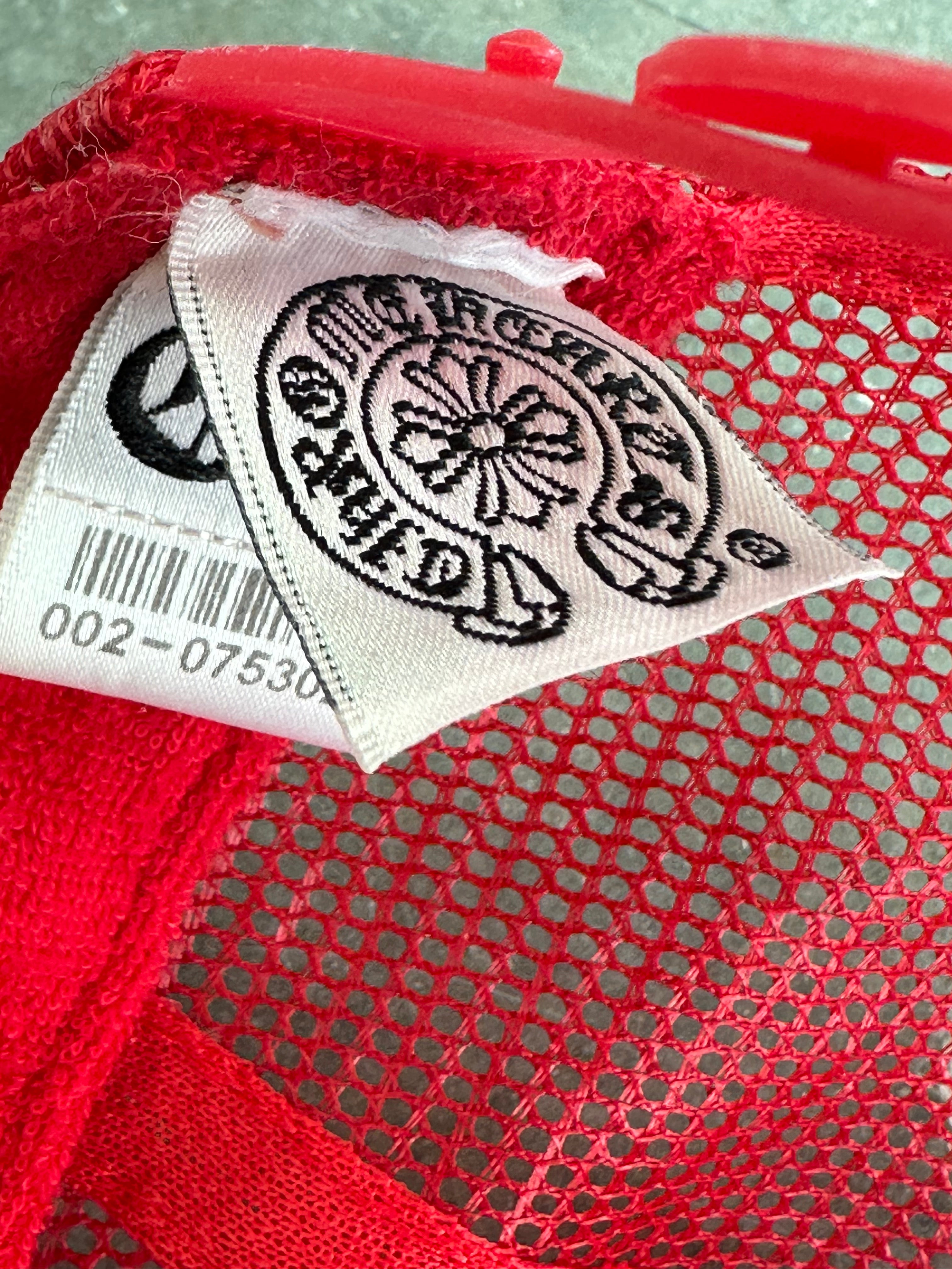 Chrome Hearts Red & White Trucker Hat - Stylish Embroidered Logo Baseball Cap for Men & Women - Perfect for Streetwear, Casual Outfits & Outdoor Activities