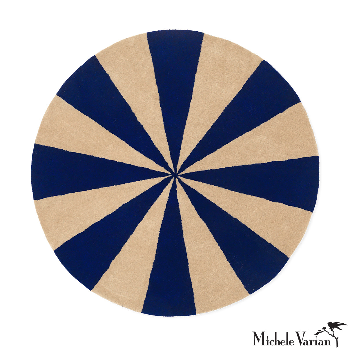 Handmade Arch Tufted Blue Area Rug - Soft & Durable for Living Room, Bedroom, or Office Decor