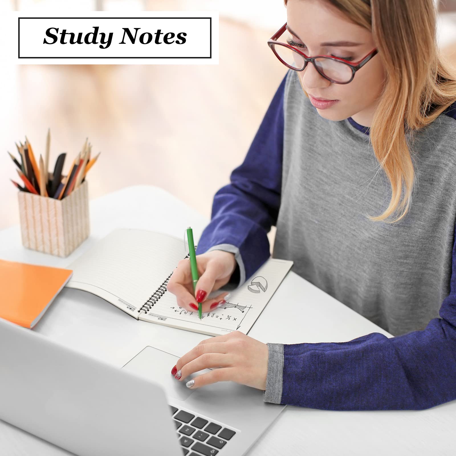 Epakh 6-Pack B5 Spiral Notebooks - 70 Sheets/140 Pages, 10.5
