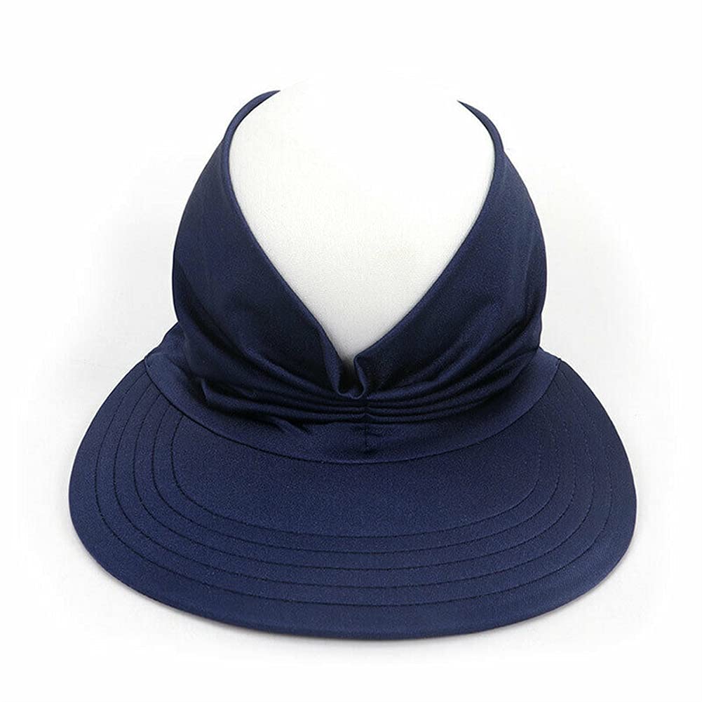 UV Protection Summer Beach Hat for Women & Men - Breathable Elastic Sun Visor with Hollow Design | Perfect for Beach Vacations, Outdoor Sports & Travel