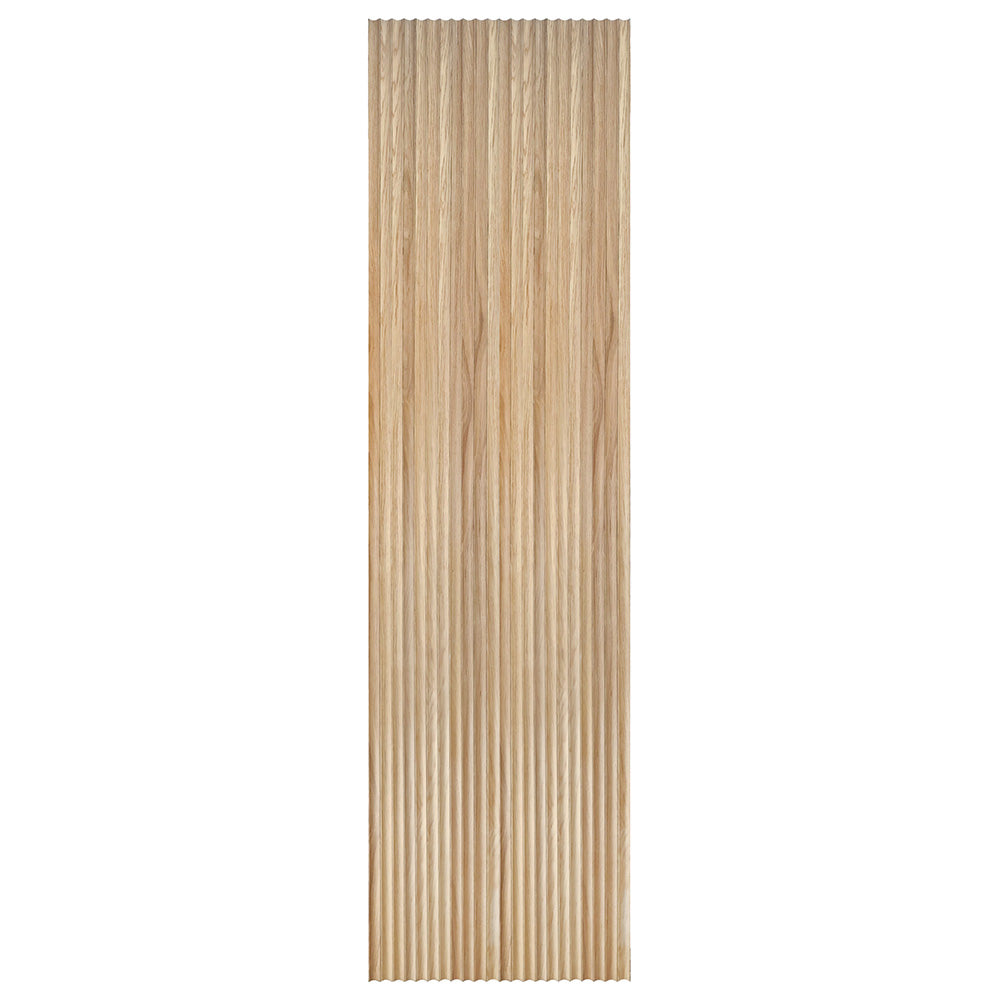 Flexible Wooden Slat Wall Panel - Natural Oak Veneer - 2700mm x 600mm Wave Design - Modern Acoustic Room Divider for Home & Office Decor