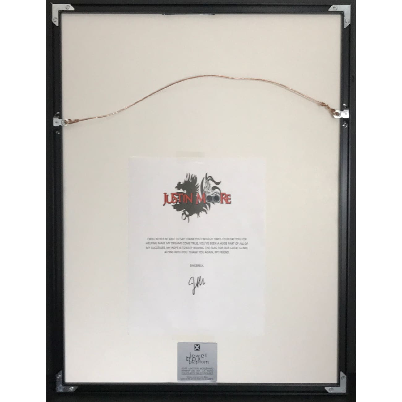 Justin Moore RIAA Certified Gold & Platinum Albums - Outlaws Like Me & Debut Album - Perfect for Country Music Fans & Collectors