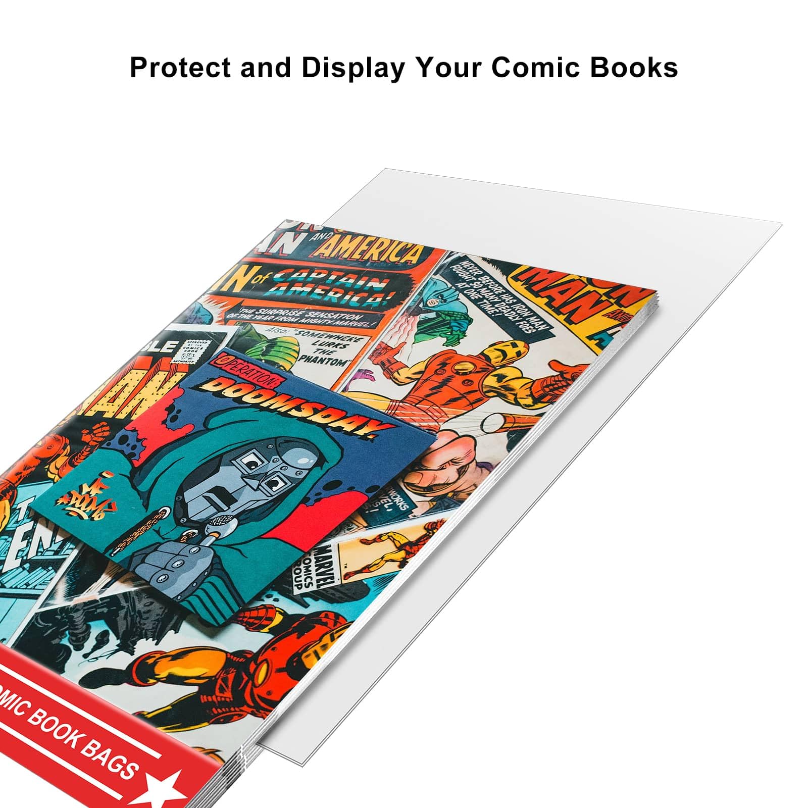 100ct Comic Book Bags and Boards Set - Acid-Free, Archival Safe, 1.5