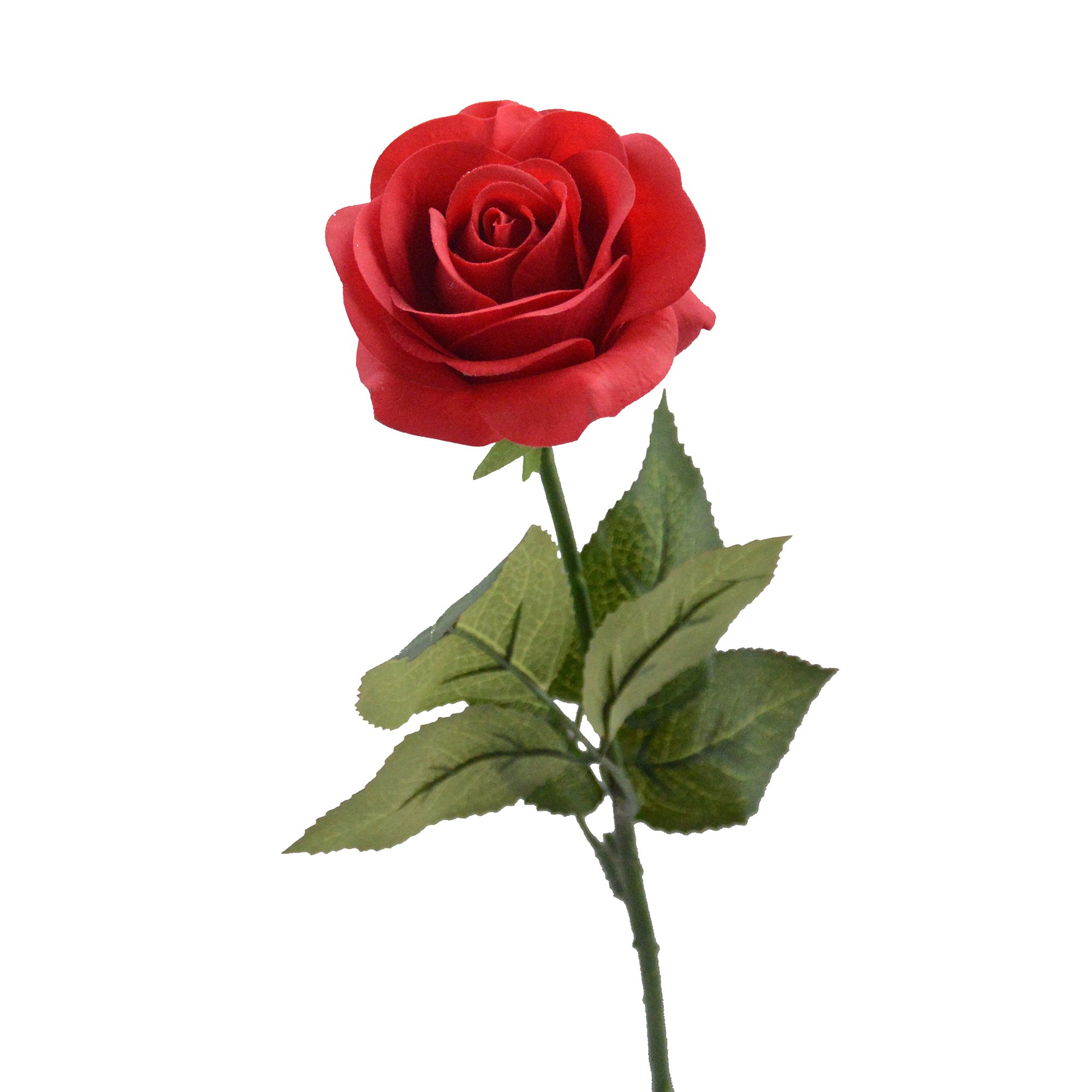 LG LOUIS GARDEN Artificial Red Rose Flower - Beauty and The Beast Inspired Rose Kit - Single Fake Flower for Home Decor, Wedding Centerpieces, Anniversary & Mother's Day Gifts - Perfect for Table Decor, Romantic Dinners, and Themed Party Decorations