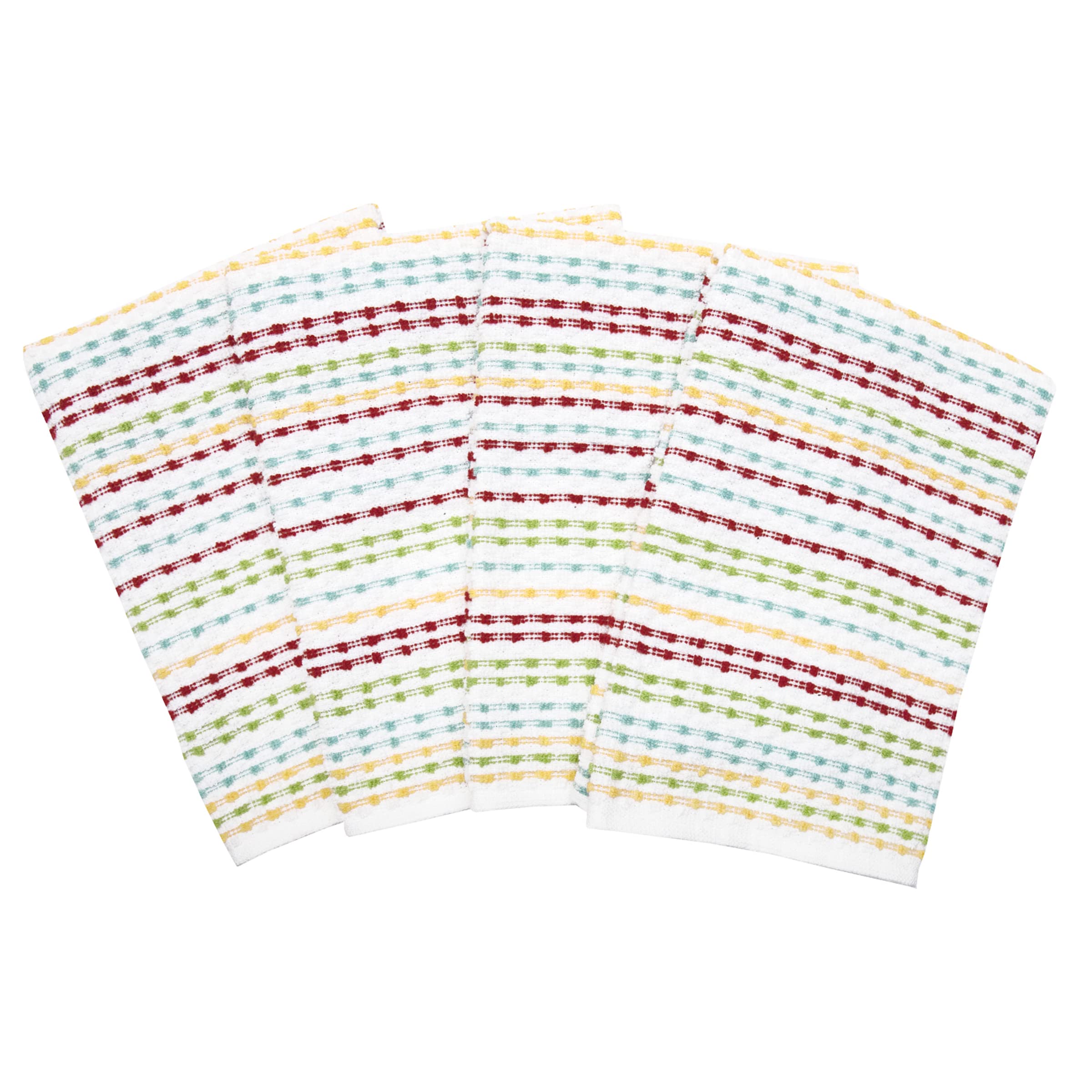 **Ritz Pebble Bar Mop Towels - 100% Cotton, Super Absorbent & Soft Kitchen Towels for Wiping Tables, Counters, Dishes - Durable & Quick-Drying - 4-Pack Multicolor - Perfect for Restaurants, Home & Commercial Use**