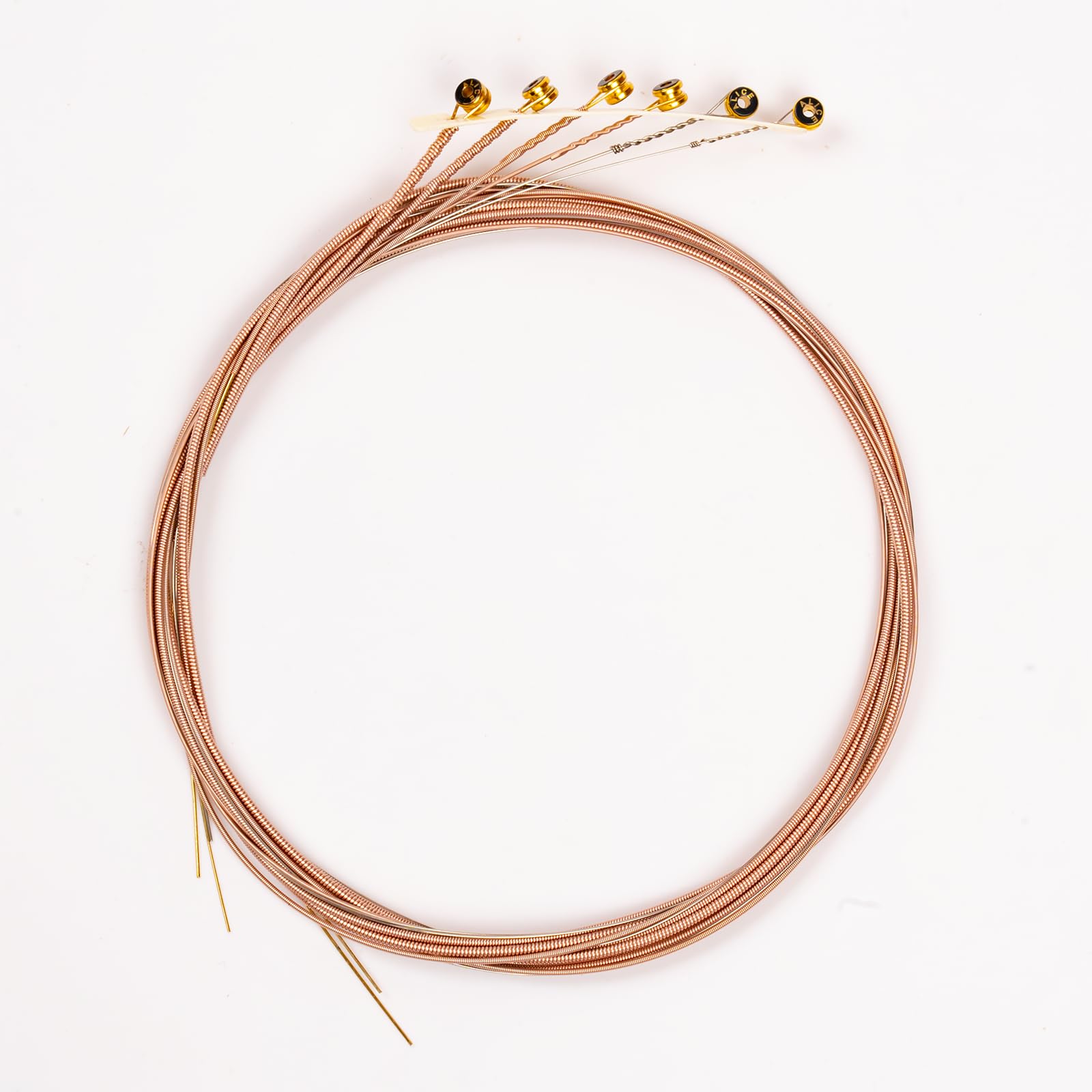 Alice Acoustic Guitar Strings Set - 6-String Phosphor Bronze, Super Light Gauge (A206) for Beginners | 3-Pack Steel Copper Alloy Strings | Perfect for Folk, Country & Practice Sessions