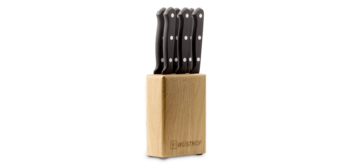 Wusthof Gourmet 7-Piece Steak Knife Set - Premium German Stainless Steel Steak Knives for Perfect Meat Cutting - Ideal for Steak Dinners, BBQ Parties & Fine Dining
