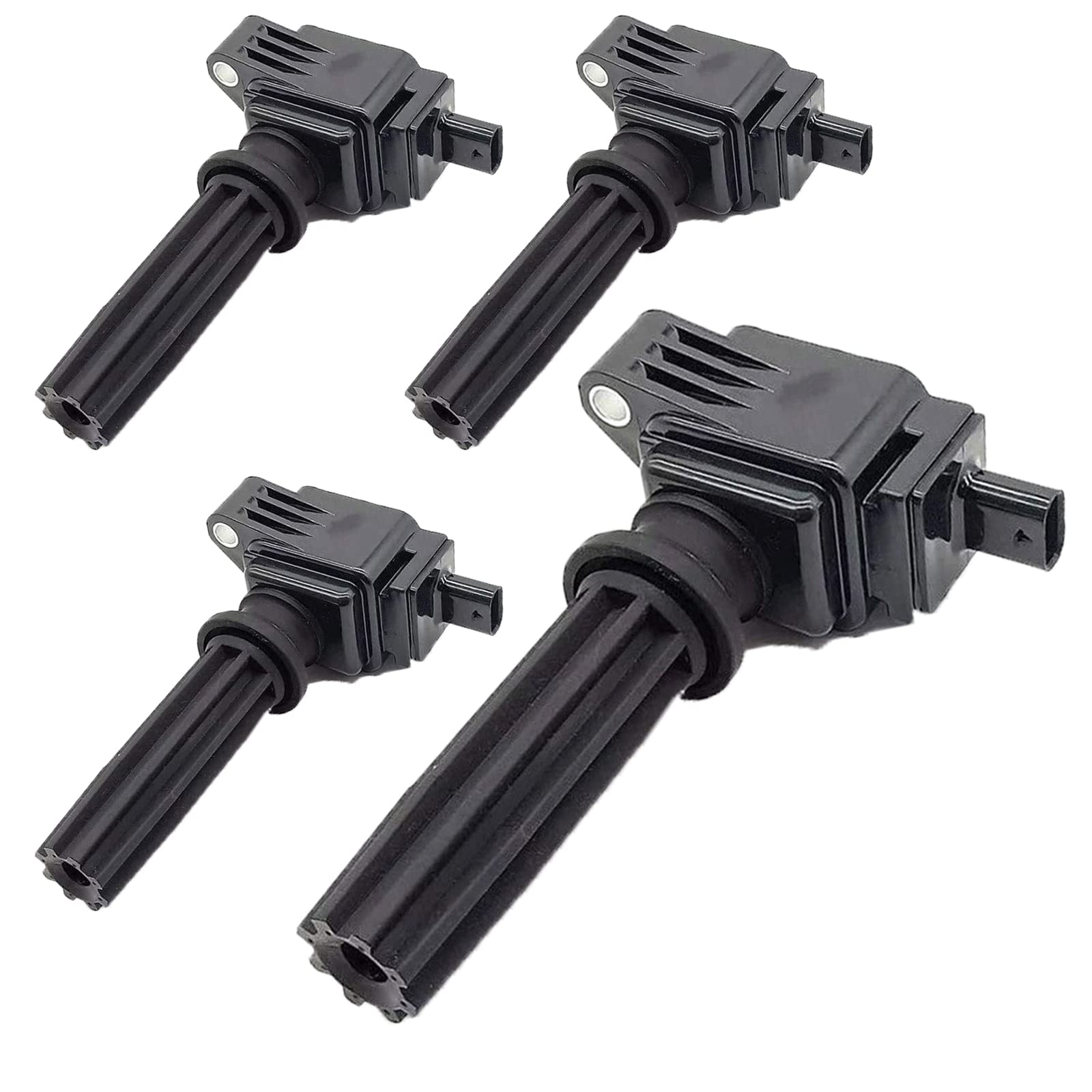 4-Piece MCK Racing Ignition Coil Pack for Lincoln Ford Mustang Explorer Focus Edge Escape Fusion Taurus MKZ (2012-2019) - Compatible with 2.3L, 2.0L & 1.2L Engines - High Performance Replacement Part for Smoother Acceleration & Better Fuel Efficiency