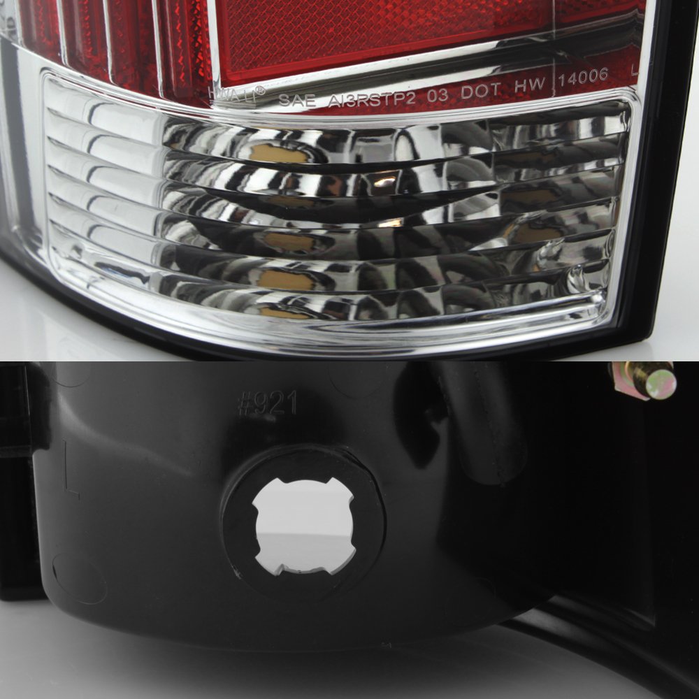 AKKON Full LED Daytime Running Lights & Tail Lights for 2005-2015 Toyota Tacoma - Chrome Housing with Clear Lens - Upgrade Your Truck's Style & Visibility for Night Driving and Off-Road Adventures