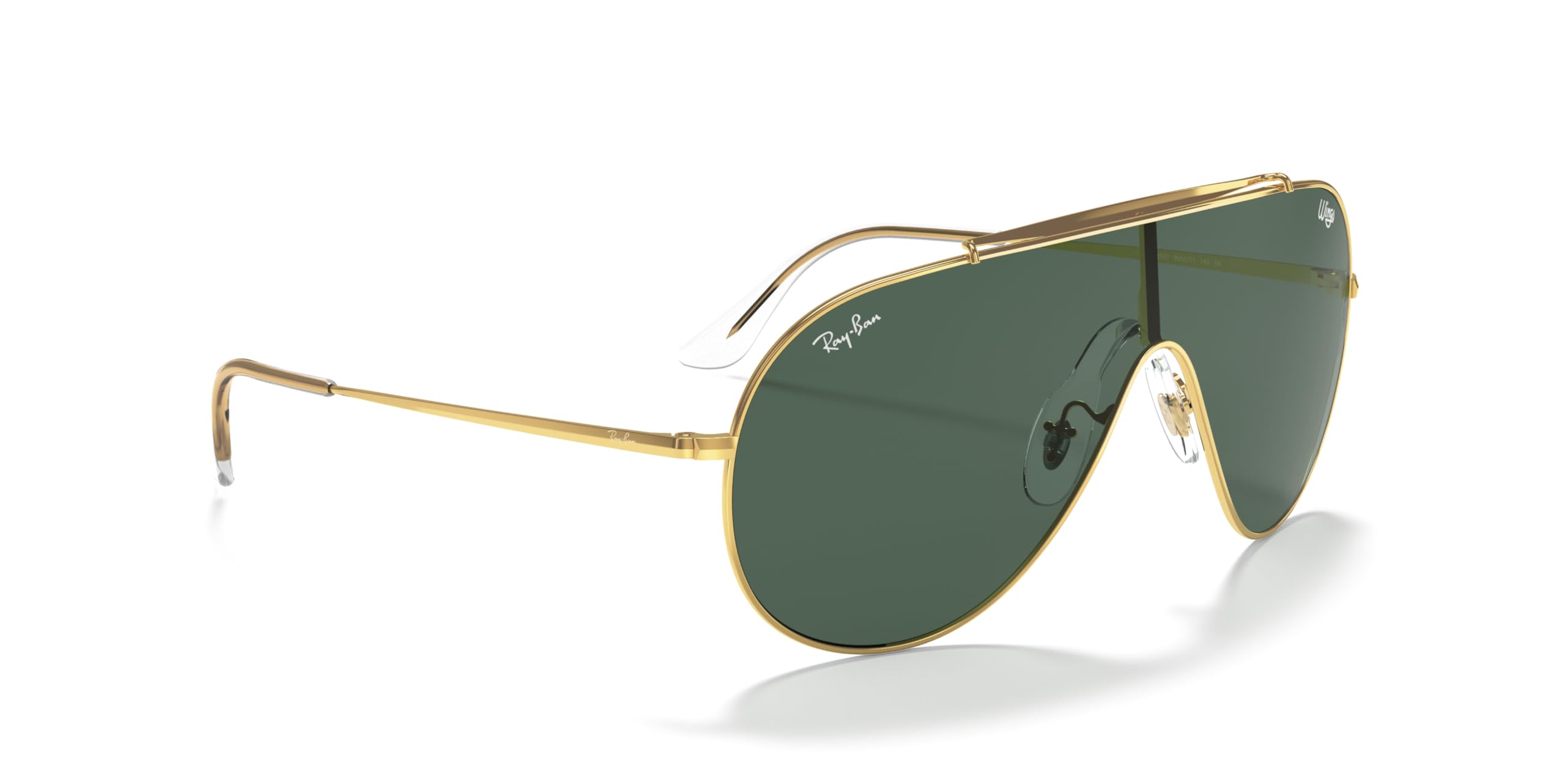 Ray-Ban RB3597 Wings Shield Polarized Sunglasses for Men & Women - UV Protection, Stylish Aviator Design for Driving, Outdoor Sports & Travel