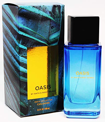 Bath and Body Works White Barn Oasis Cologne for Men - 3.4 oz Eau de Toilette Spray, Fresh & Woody Scent, Long-Lasting Fragrance, Gift Ready in Box - Perfect for Daily Wear, Date Nights & Special Occasions