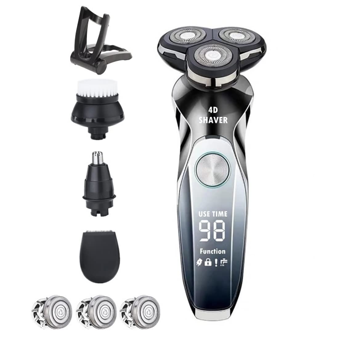 Premium Electric Head Shaver for Bald Men - USB Rechargeable & Waterproof Men's Trimmer Razor for Smooth Shaving - Perfect for Travel, Gym & Daily Grooming (Color: A)