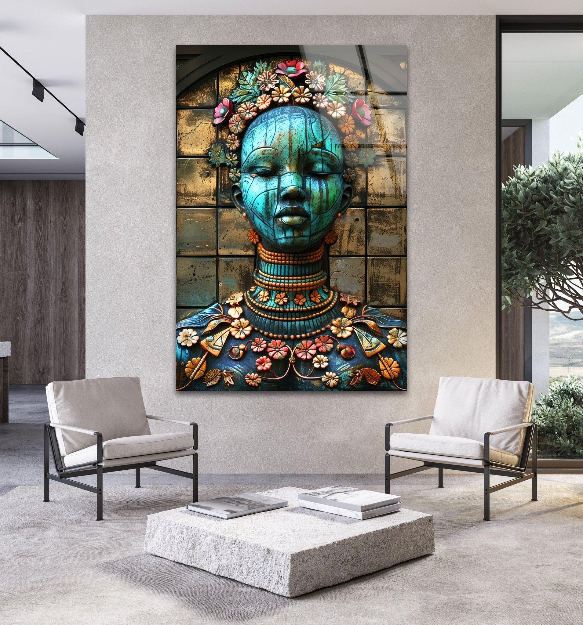 Modern Abstract Glass Wall Sculpture - Handmade 3D Art Decor for Living Room, Bedroom & Office | Elegant Home & Interior Design Accent