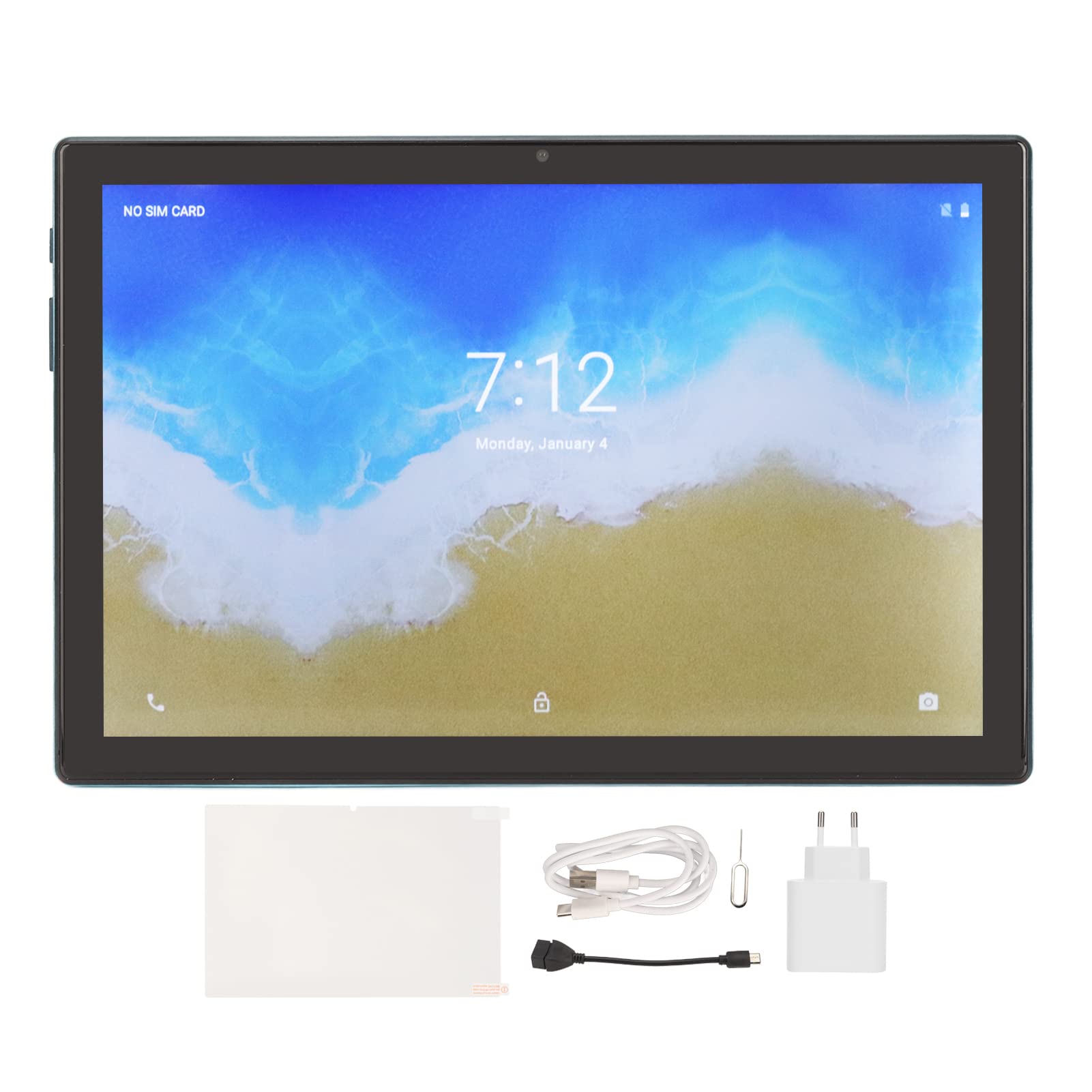 TOPINCN 10.1 Inch Android Tablet - Octa Core CPU, 100-240V EU Plug, Blue - Perfect for Work, Study & Entertainment
