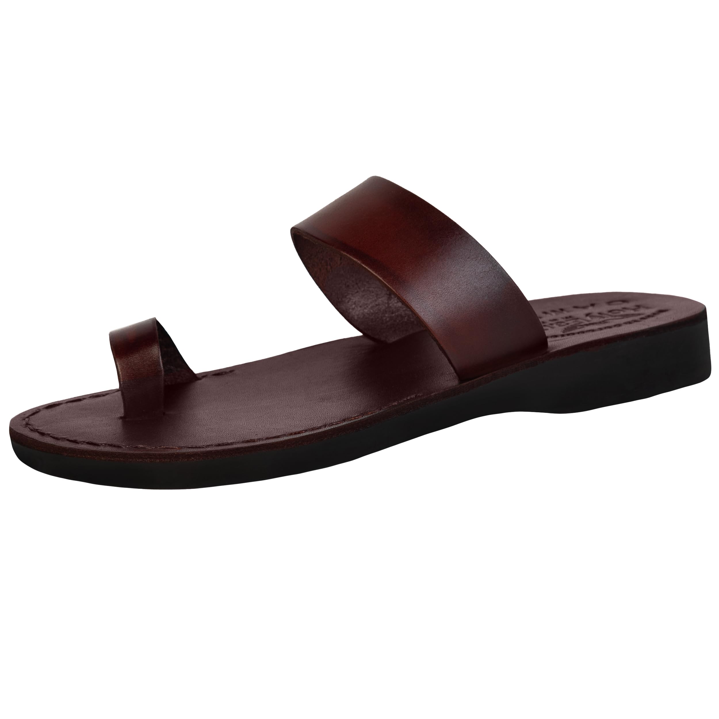 Holy Land Market Genuine Leather Sandals for Men & Women - Jesus Finger Style I Flip Flops & Slides - Comfortable Biblical Footwear for Church, Pilgrimage & Daily Wear