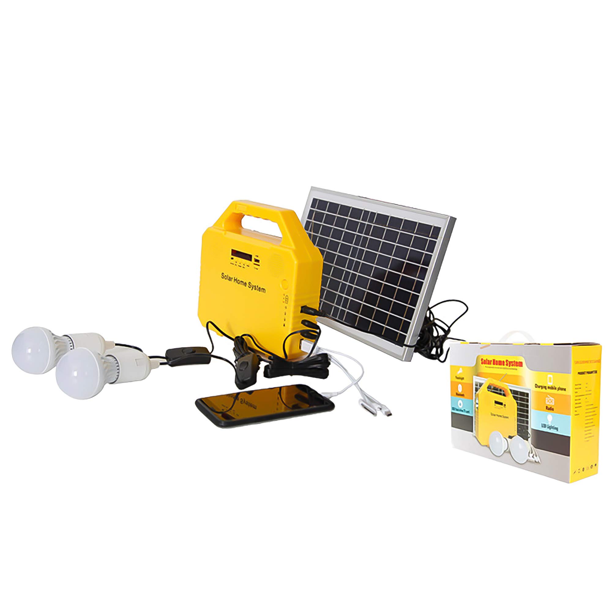 90H Illumination Solar Powered Generator with Bluetooth - Portable Solar System Battery & Flexible Solar Panels for Camping, RV, Emergency Power & Off-Grid Living