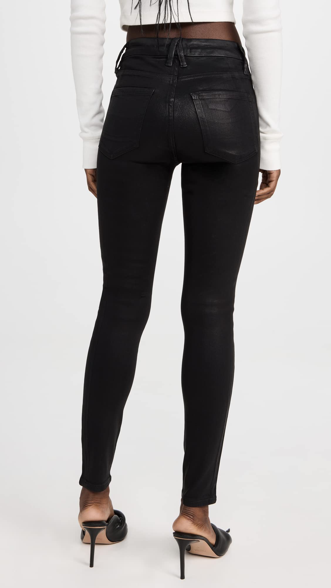 Good American Women's Good Legs Jeans - High Waist Skinny Jeans for Women, Stretch Denim Pants with Slimming Fit | Perfect for Casual Wear, Night Out & Everyday Style