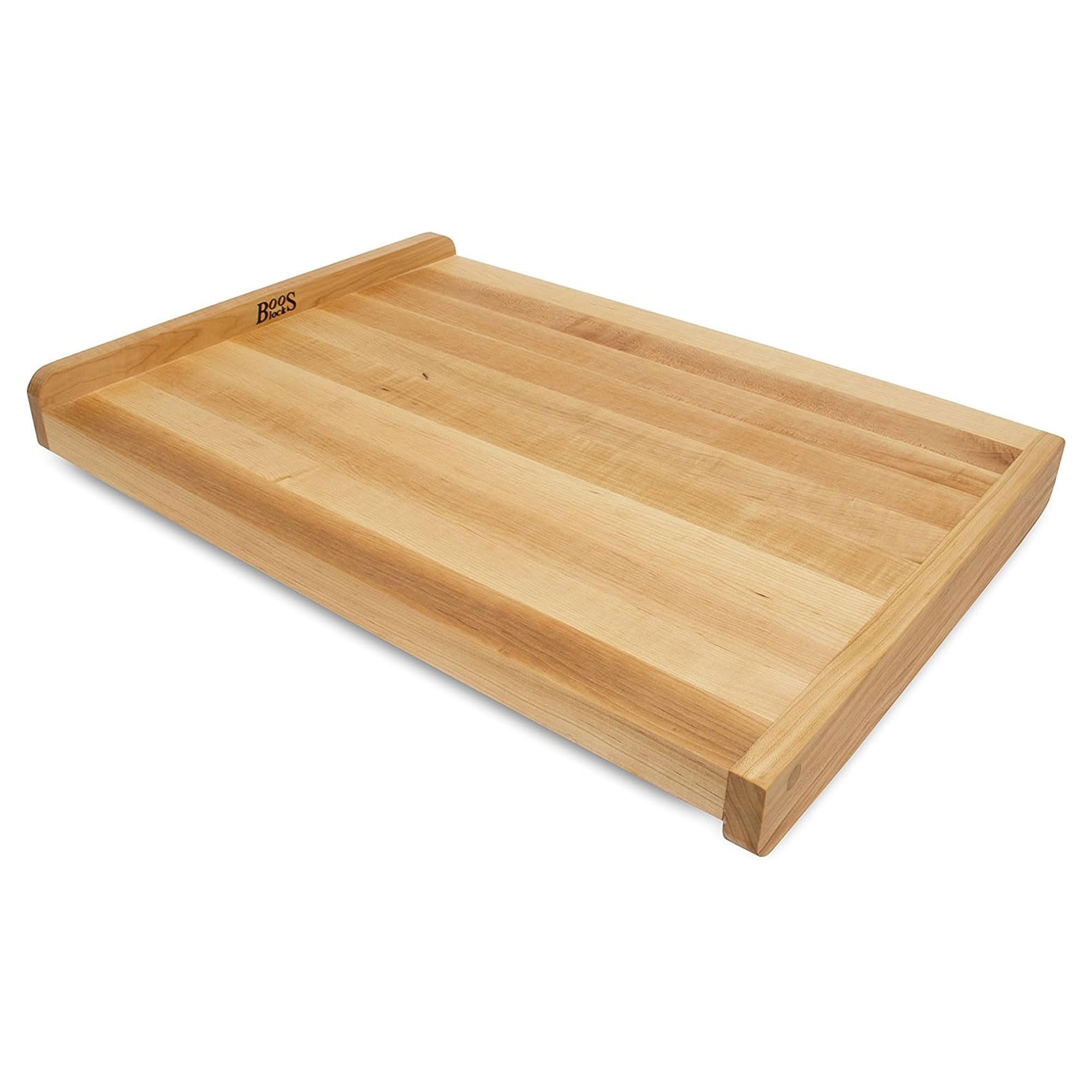John Boos Large Reversible Maple Wood Cutting Board with Juice Groove - 1.25-Inch Thick, 23.75