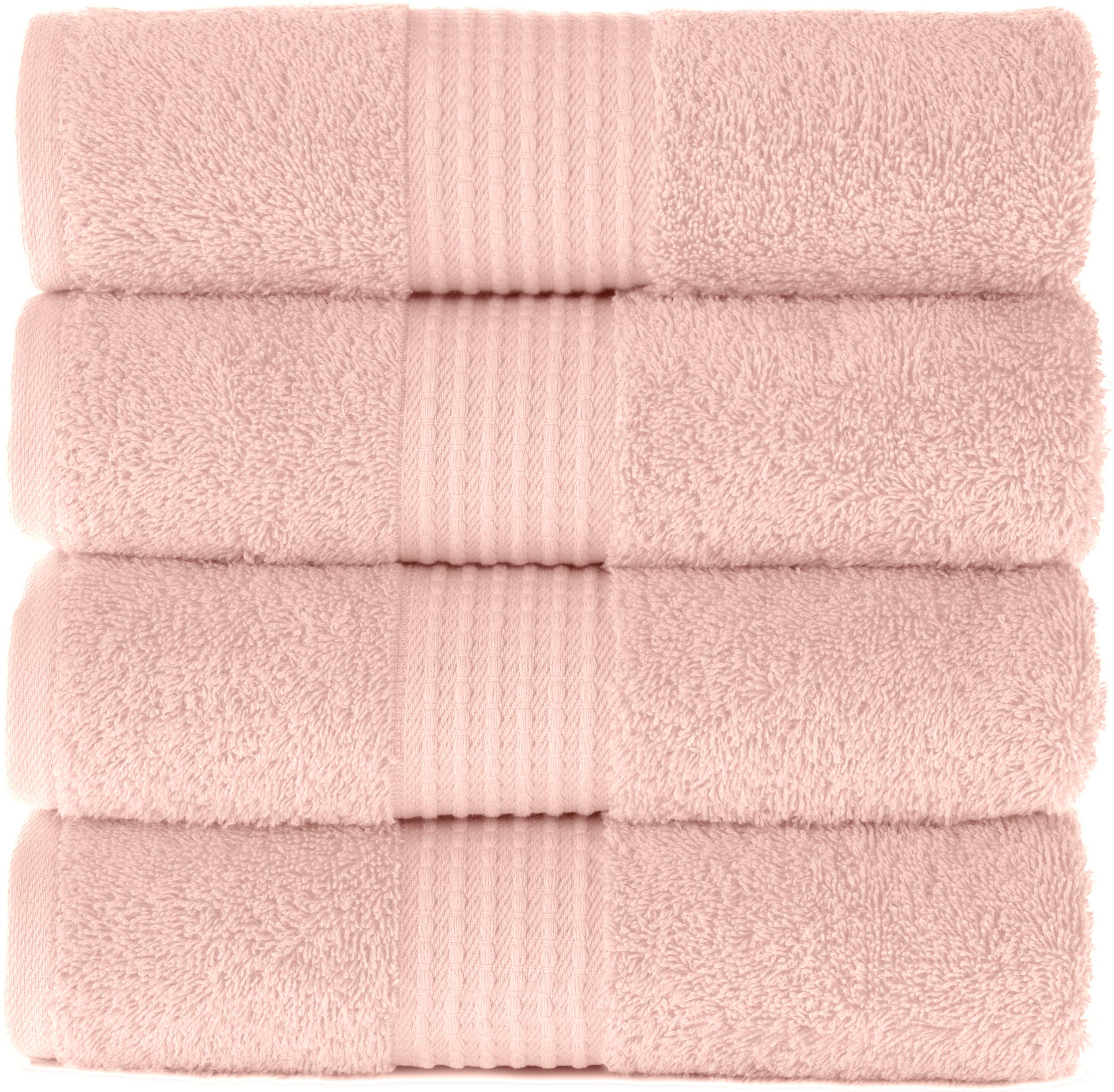 MAURA Soft & Absorbent Bathroom Hand Towels with Hanging Hook Loops - 16