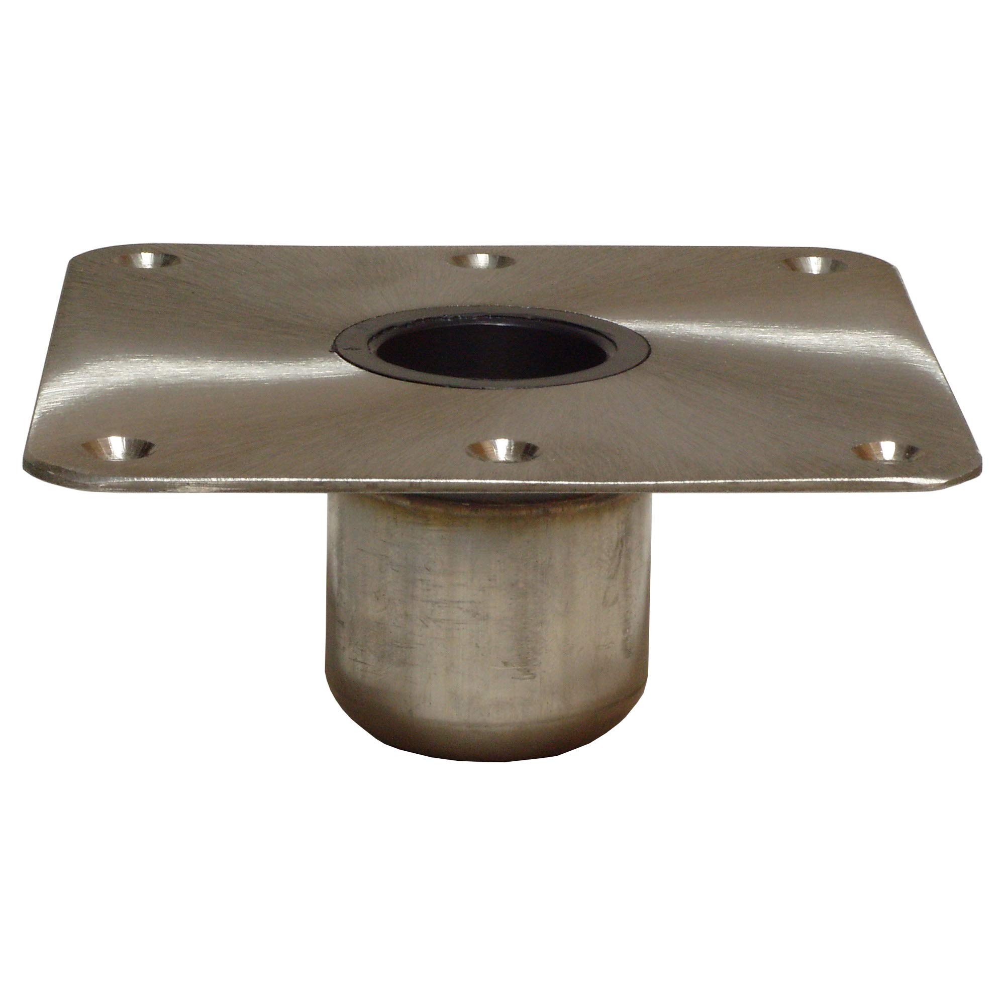 Springfield Spring-Lock Base Square Stainless Steel Satin Finish - Secure Mounting Solution for Marine, RV & Industrial Equipment