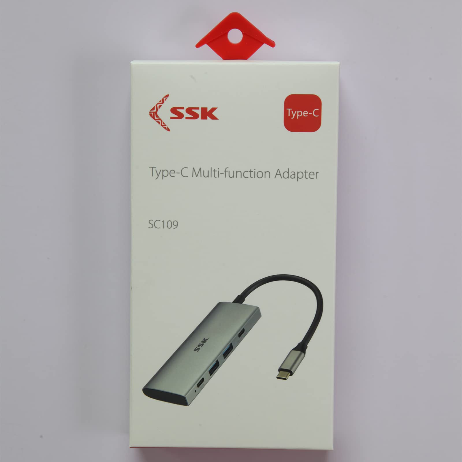 SSK USB C Hub 4-in-1 Adapter 10Gbps for MacBook/iMac - Home/Office Use