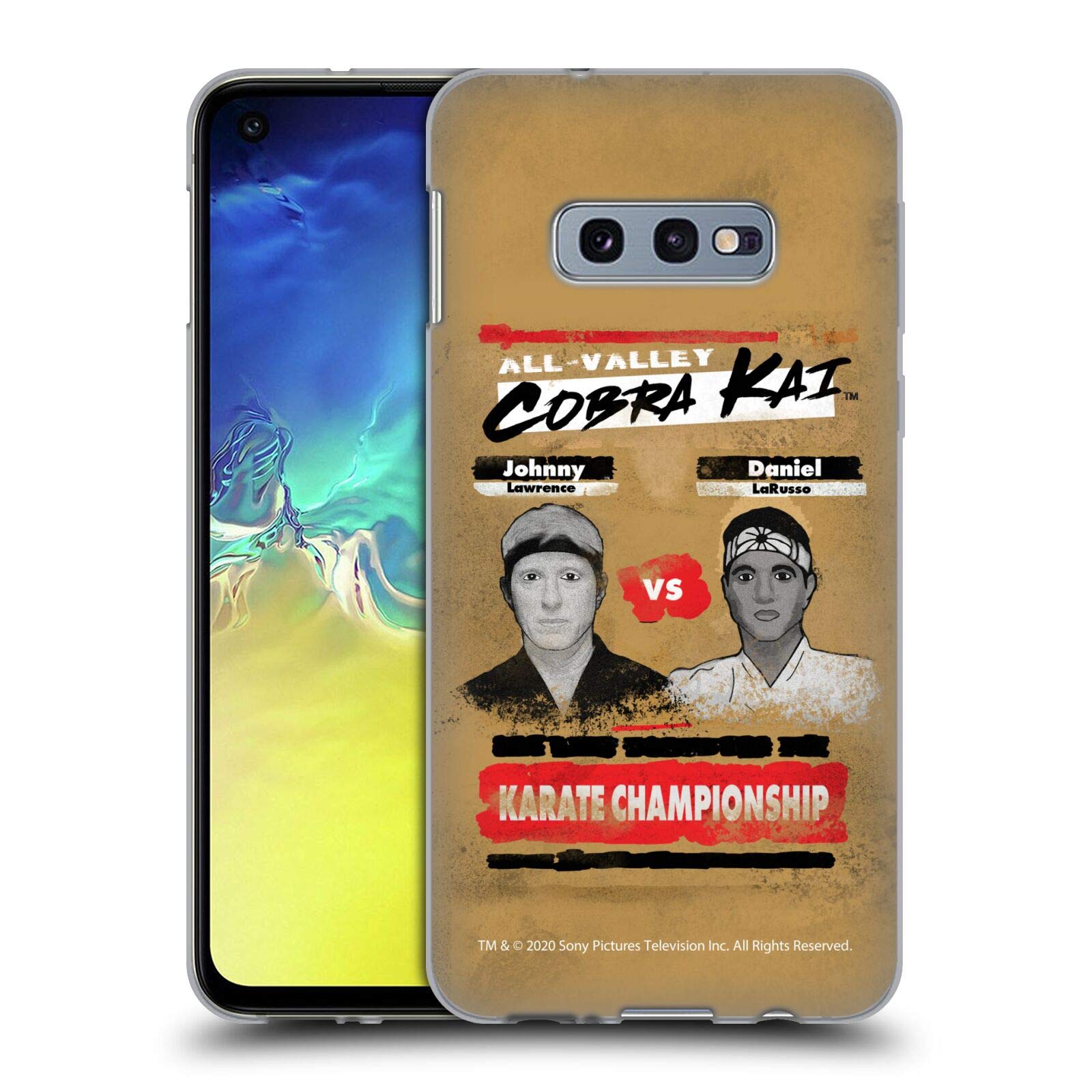 Head Case Designs Cobra Kai Karate Championship Samsung Galaxy S10e Soft Gel Case - Officially Licensed Protective Cover for Fans & Martial Arts Enthusiasts