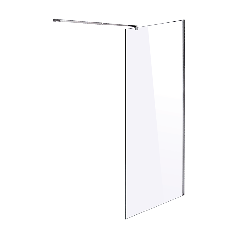 10mm Frameless Safety Glass Shower Screen - 1100mm x 2000mm - Tempered Bathroom Glass Panel for Modern Walk-in Showers & Wet Rooms