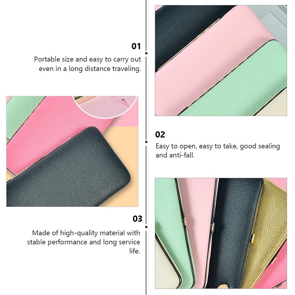 SaditY Small Pink Case for Tweezers & Makeup Brushes - Portable Individual Storage Organizer for Eyelash Extensions Tools, Tweezers, and Beauty Accessories - Perfect for Travel, Salon, and Home Makeup Organization