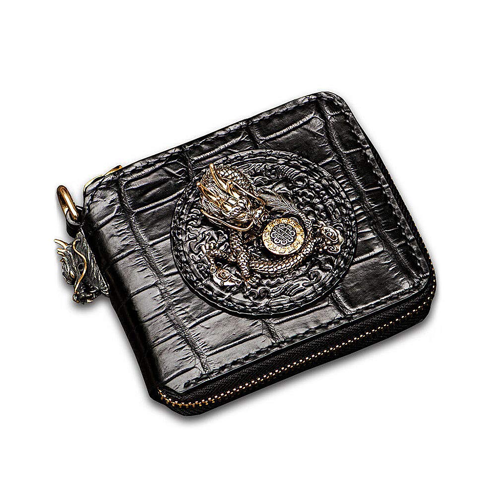Handmade Custom Sharkskin & Crocodile Leather Clutch Wallet for Men & Women - Stylish Wristlet Purse for Parties, Weddings & Evening Events