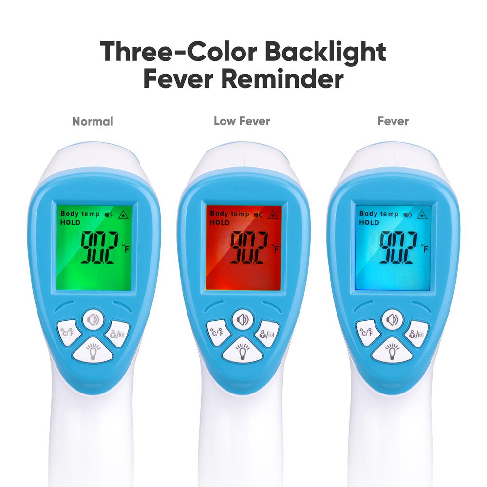 Non-Contact Infrared Digital Thermometer for Adults & Kids - Fast, Accurate Fever & Body Temperature Measurement - Perfect for Home, Clinic, Travel & Office Use
