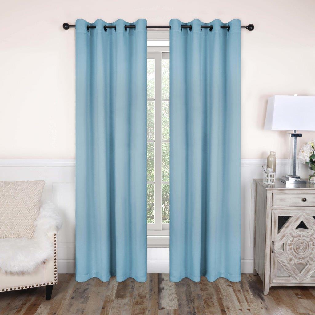 Blackout Curtains with Grommet Top - Solid Classic Modern Window Treatment for Bedroom & Living Room - Noise Reducing & Energy Saving