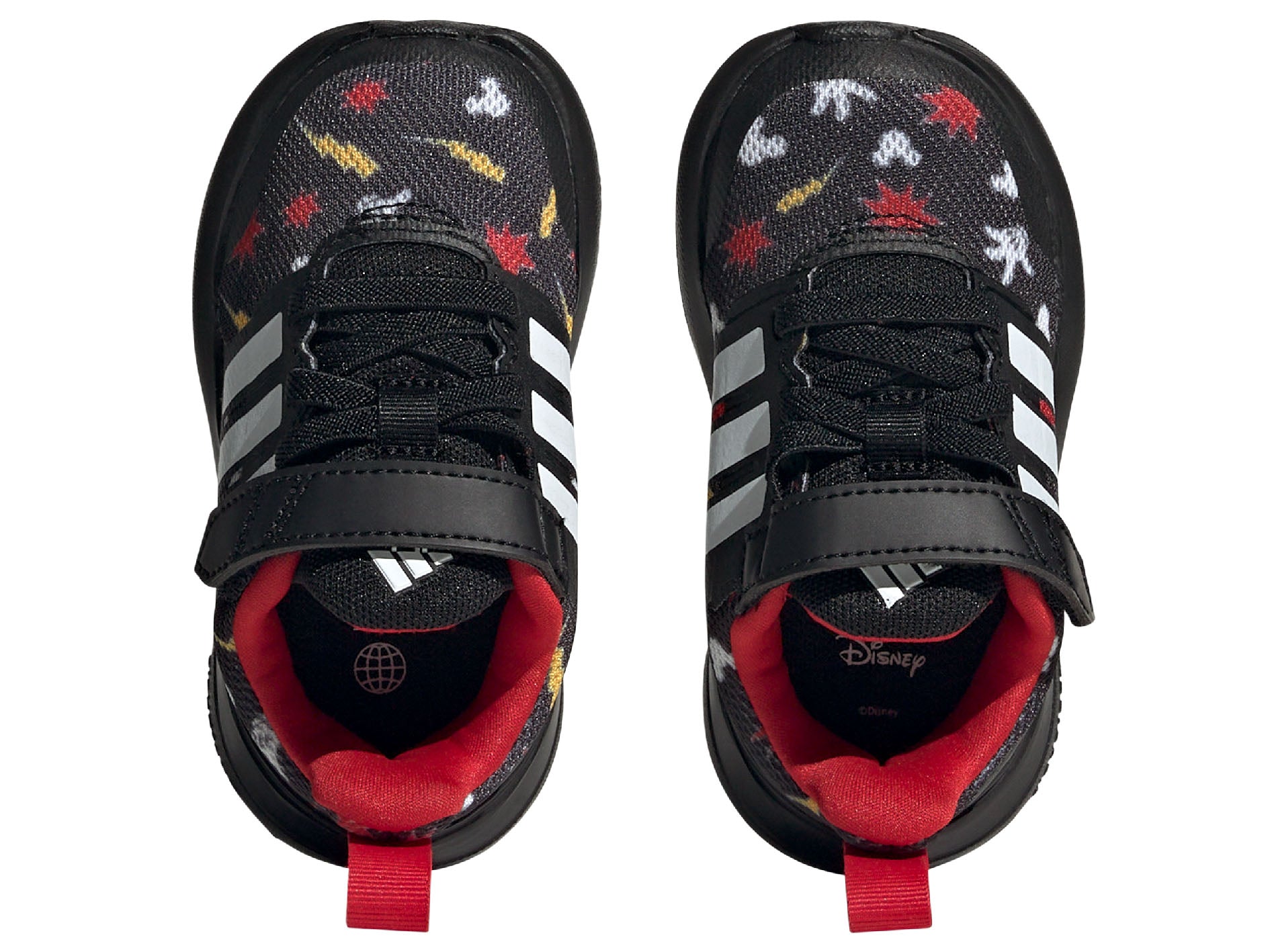 Adidas X Disney Fortarun 2.0 Mickey Mouse Cloudfoam Infant Shoes - HP8994 | Comfortable Baby Sneakers for Walking, Playtime & Everyday Wear