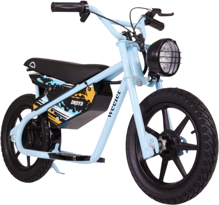 Droyd Weeler Mini Electric Bike 24V 8Ah 200W 10 MPH - Lightweight Foldable E-Bike for Adults & Teens - Perfect for Commuting, Campus, and Urban Riding