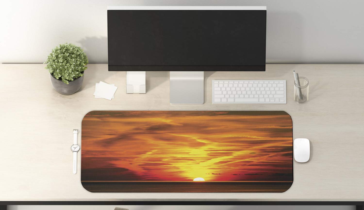 Ambesonne Large Non-Slip Rubber Mouse Pad - 31