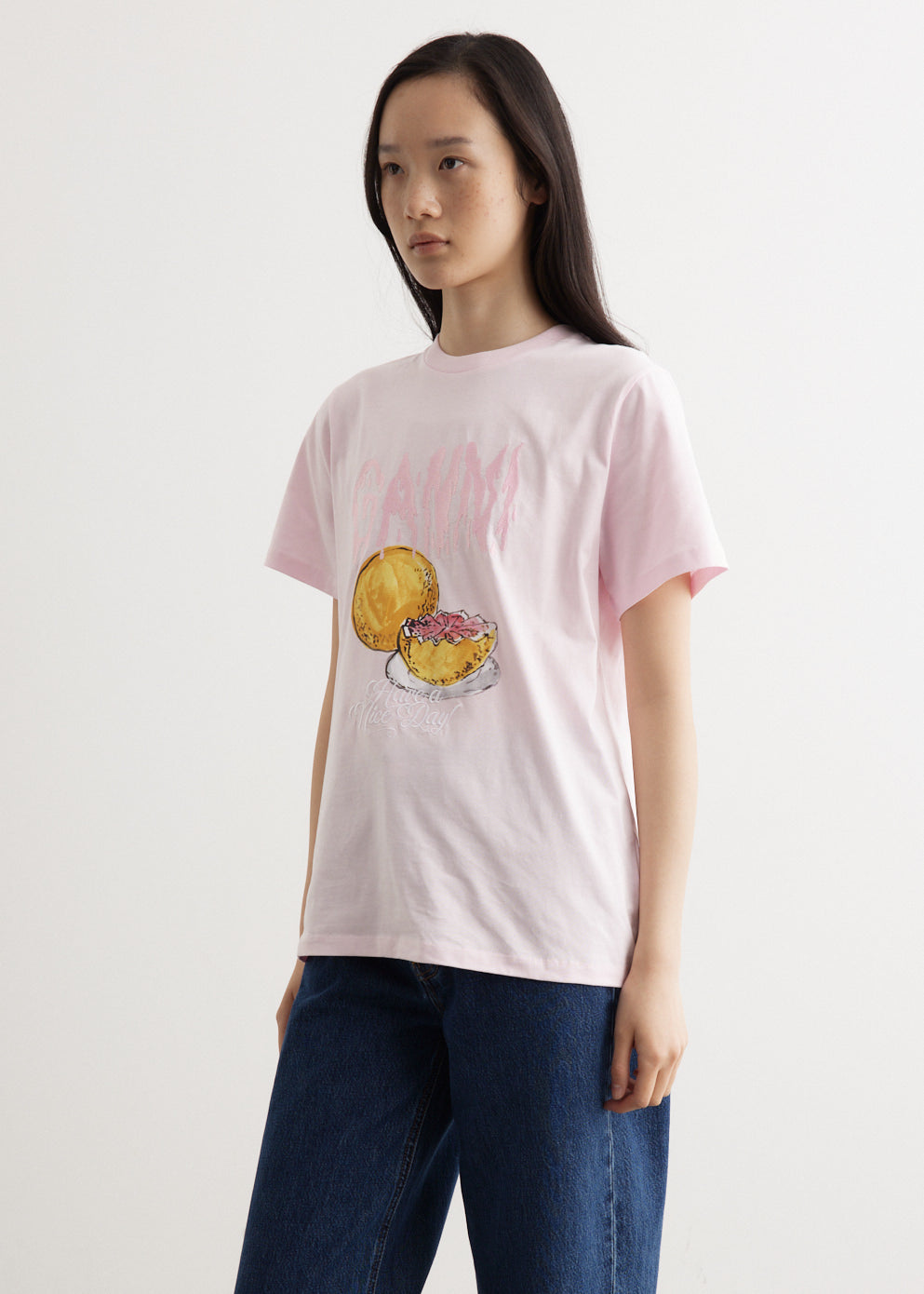 Comfortable Basic Jersey Grapefruit Relaxed T-Shirt for Men & Women - Soft Casual Tee for Everyday Wear, Lounge, and Outings