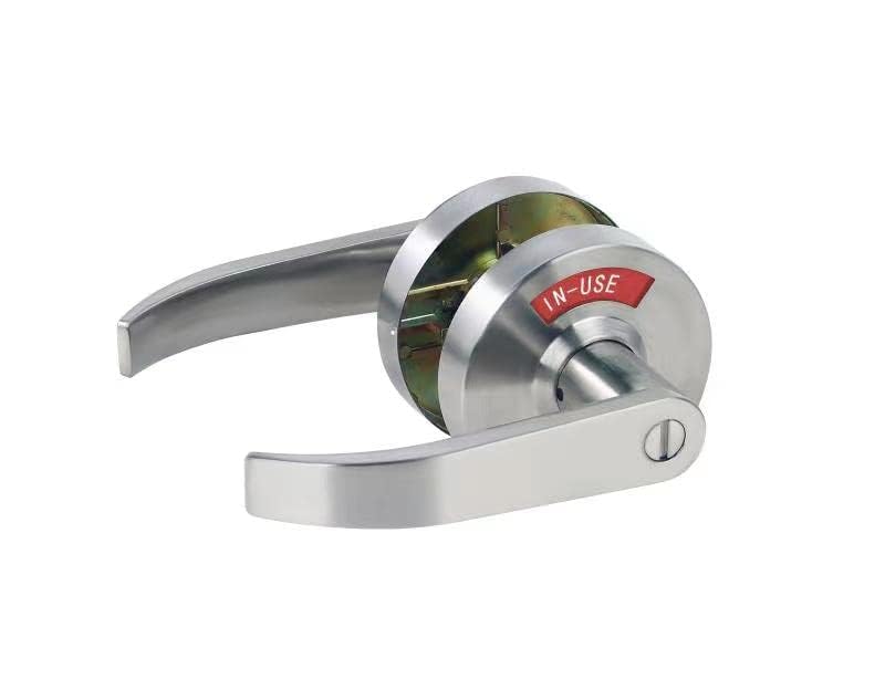 ANSI Grade 2 Commercial Bathroom Privacy Lever Lock - Extra Large MuteX Lock with Vacant/In Use Indicator for Restrooms - Durable Office Building Solution for Men & Women Restrooms | Ideal for Commercial Spaces, Public Restrooms & Professional Workplaces