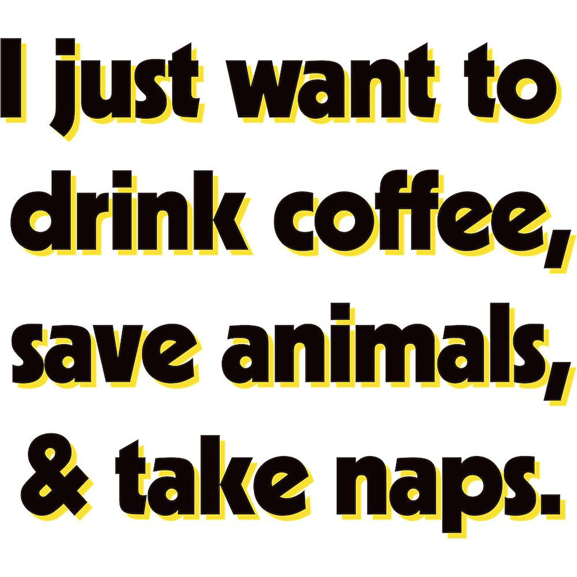 Drink Coffee Save Animals Ceramic Mug 11 oz (325 ml) - Eco-Friendly Coffee Cup for Office, Home & Gifts - Funny Animal Lover Tea Cup