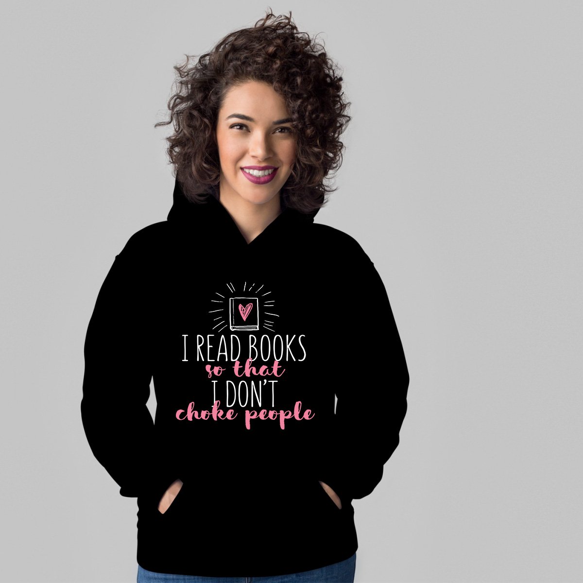 Cute and Funny Books Hoodie - Perfect Gift for Book Lovers & Readers - Great for Reading, Studying, and Relaxing