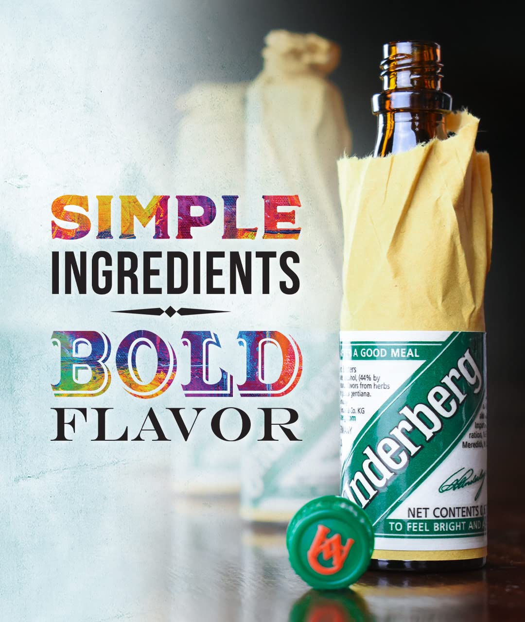 Underberg Herbal Digestive Bitters - 12 Pack Case (120 Bottles Total) - Natural Digestive Aid for After Meals, Cocktails & Wellness Shots