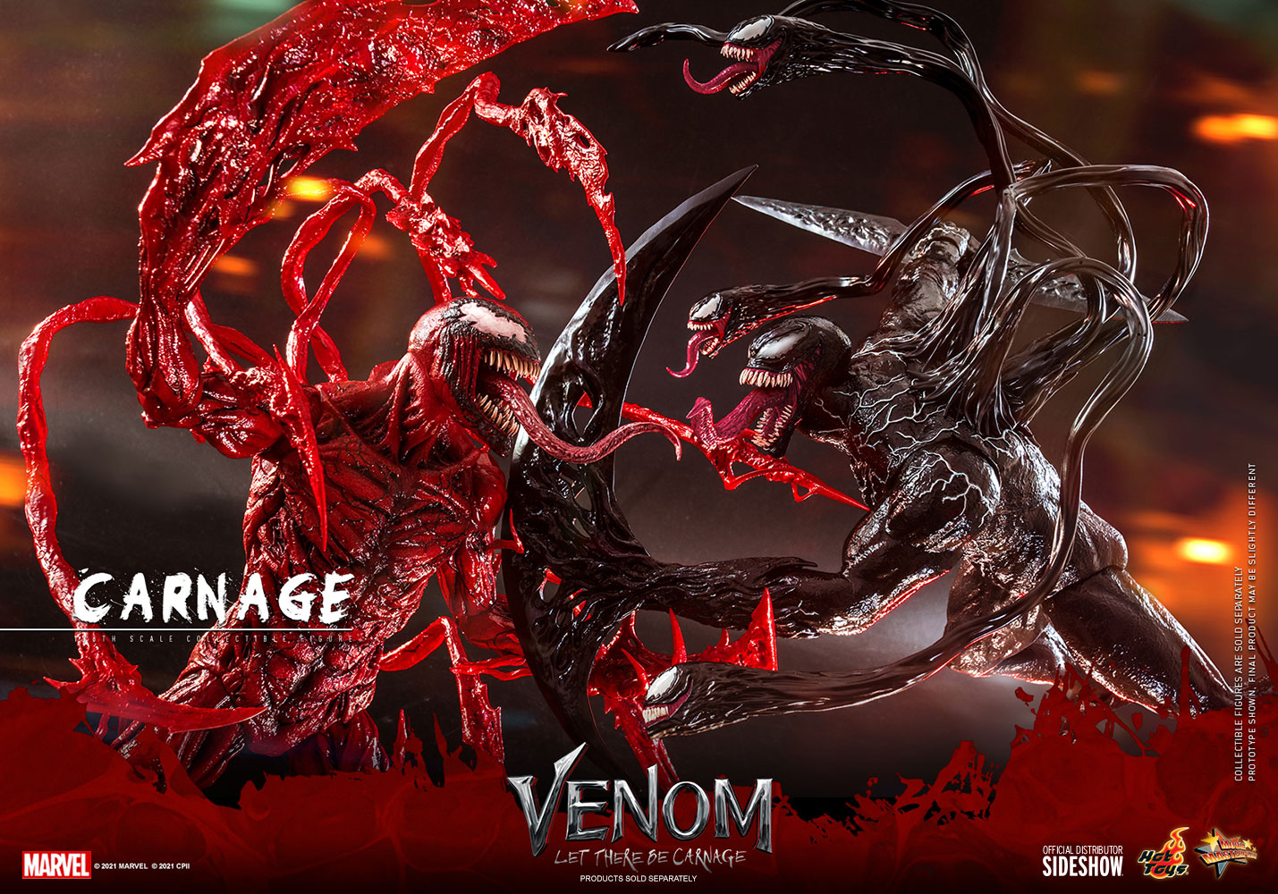 Hot Toys Marvel Comics Venom Let There Be Carnage 1/6 Scale Deluxe Collectible Action Figure - Perfect for Marvel Fans, Collectors & Display in Home Office or Game Room