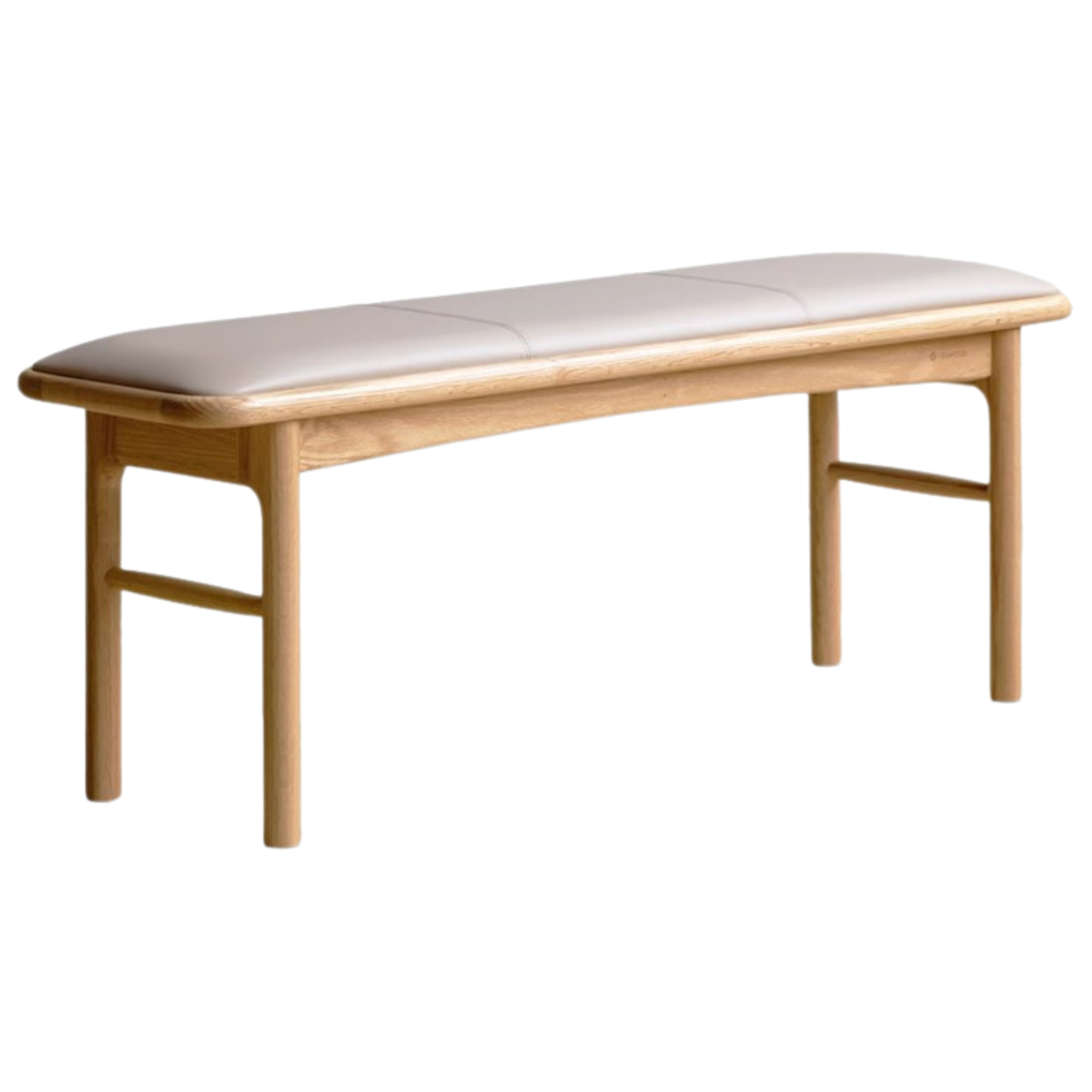 Solid Oak Wood Modern Soft Tea Stool - Comfortable & Stylish Footrest Ottoman for Living Room, Bedroom, or Tea Ceremony