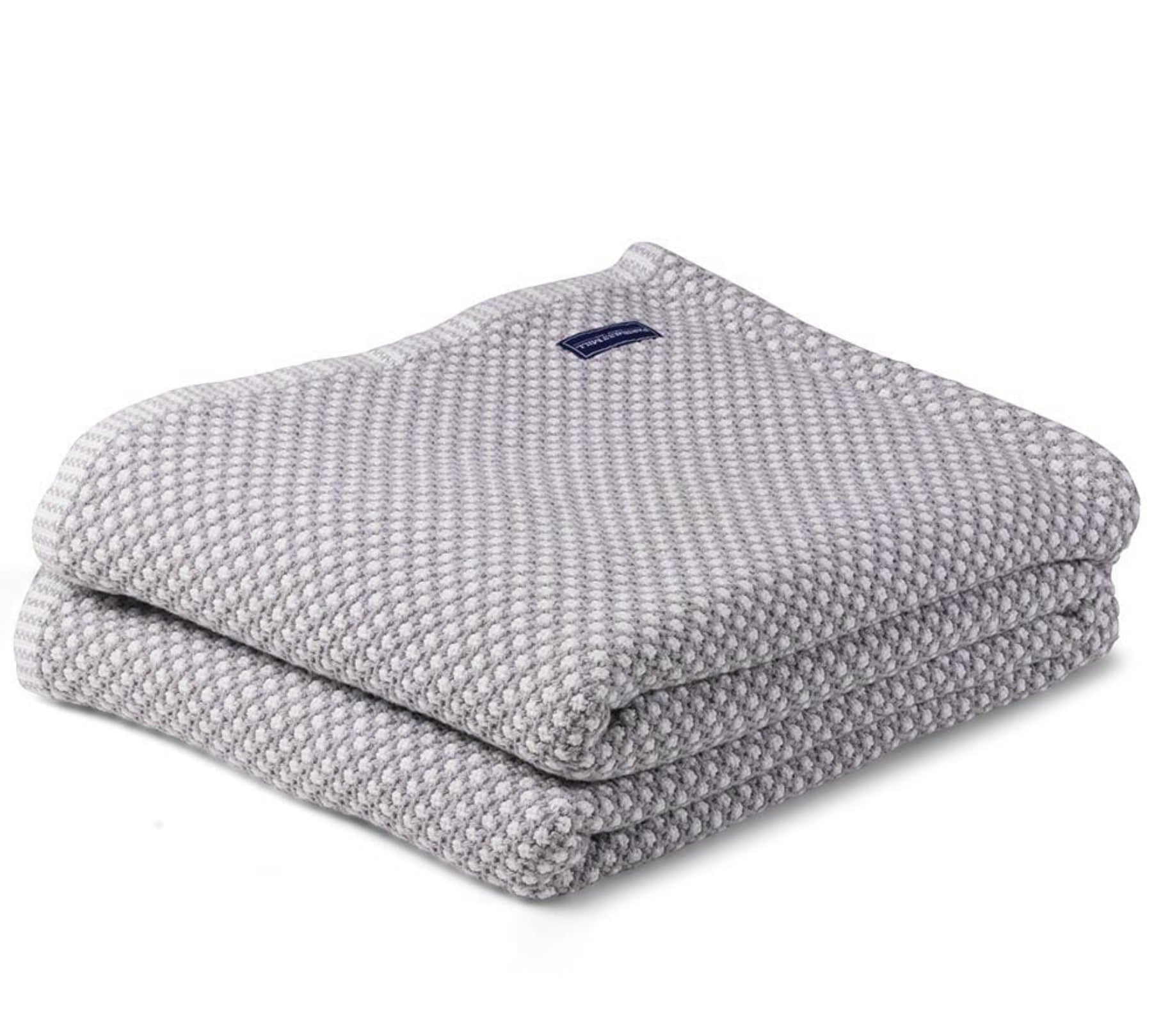 Premium Edgecomb Cotton Blanket - Soft & Breathable Dove Grey Blanket for Bed, Sofa, and Cozy Home Decor