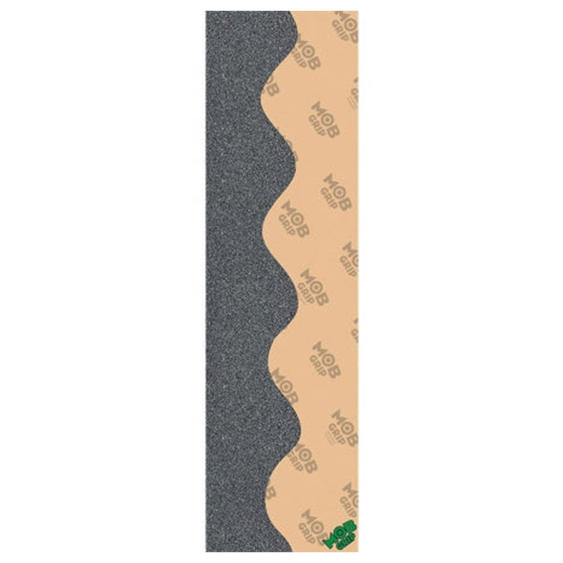 Premium Clear & Black Wave Mob Skateboard Grip Tape - Non-Slip Deck Traction for Street & Park Skateboarding - Perfect for Beginners & Pro Skaters