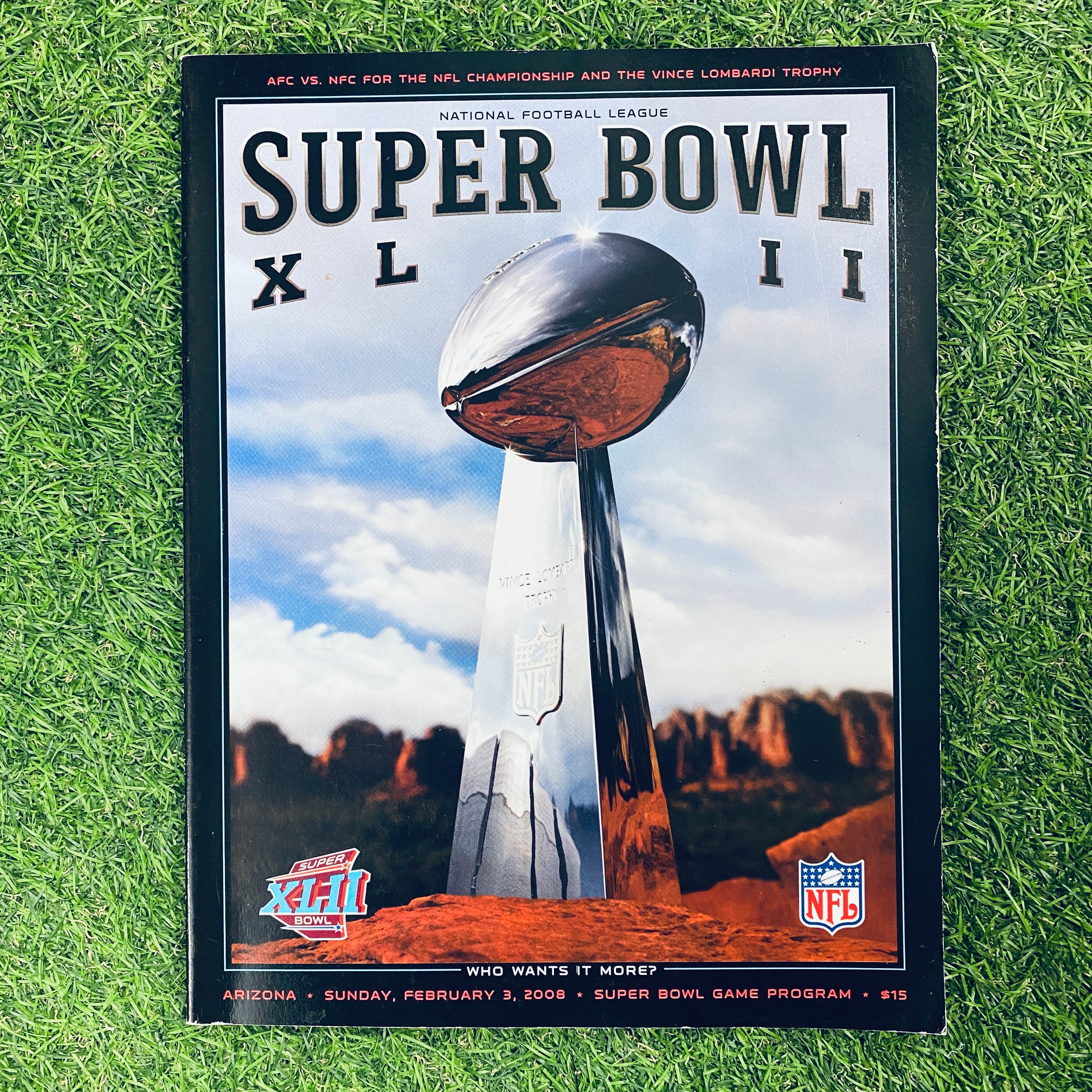 New York Giants Super Bowl XLII Championship Game Program - Official Collectible Memorabilia for Football Fans & Sports Enthusiasts - Perfect for Display, Gifts, and Home Decor