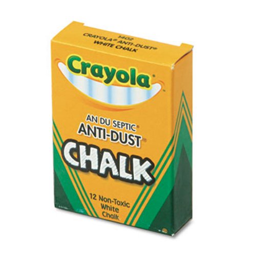 Non-Toxic Dustless White Chalk - 12 Sticks per Box (36 Boxes) - Perfect for Classrooms, Restaurants & Kids' Drawing Boards